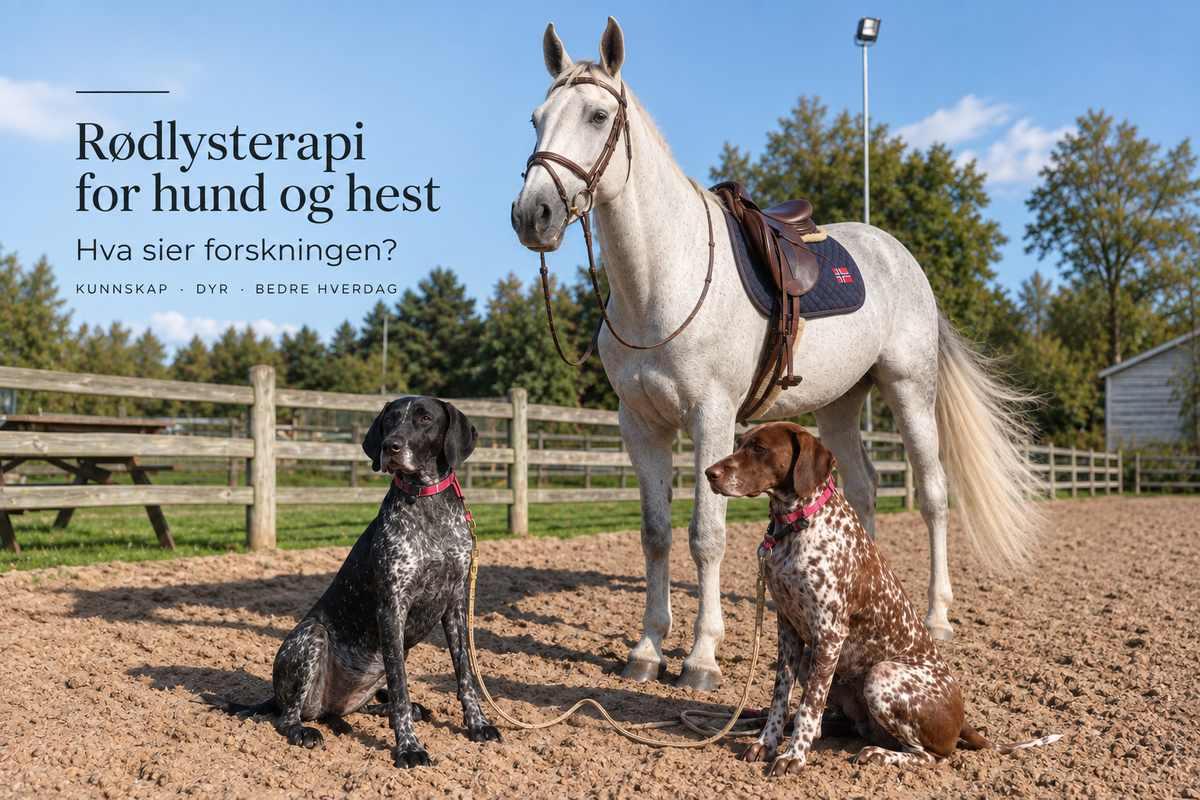 Rødlysterapi for hund og hest – hva sier forskningen?