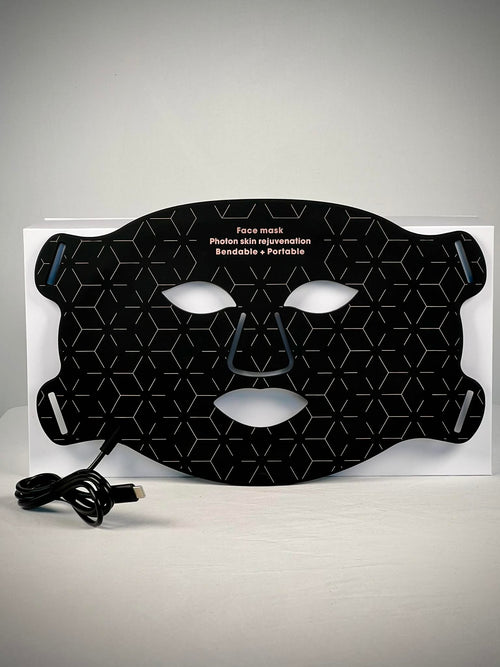 4-Farget LED Lysterapi Maske for Ansikt, Nakke og Bryst